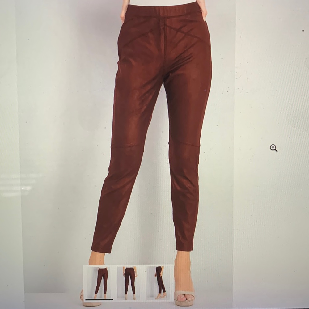 Free People Faux Suede Skin Pants sz M